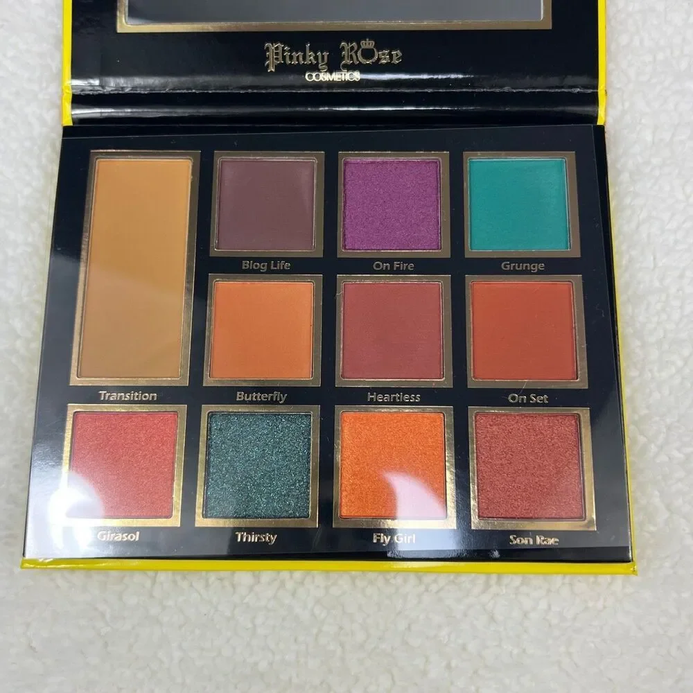 Pinky Rose Cosmetics Sunflower Eyeshadow Palette Cruelty Free Makeup Beauty Y2K